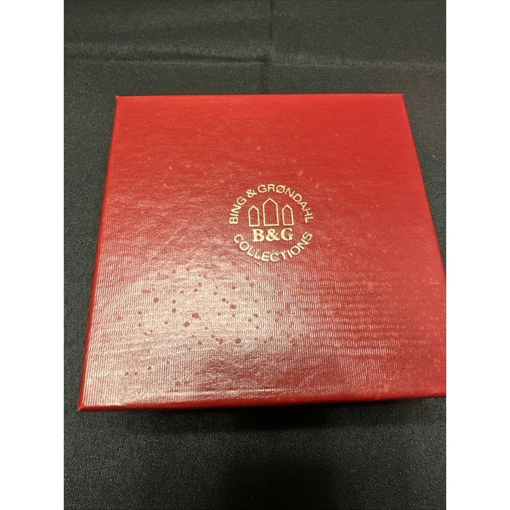 Bing And Grondahl Jersey House Vintage Brass Ornament With Box - Picture 6 of 6
